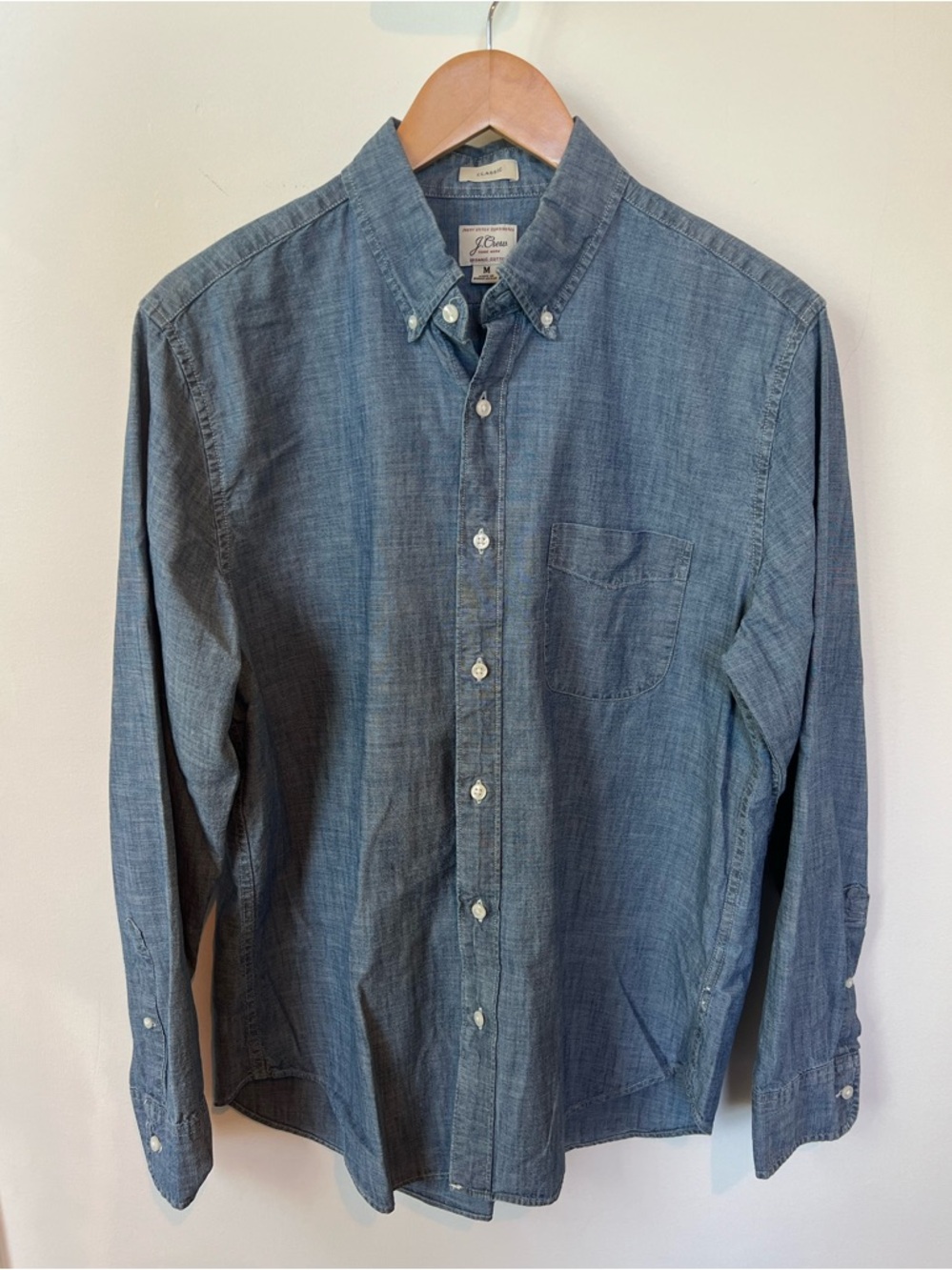 J. Crew Men's Chambray Button-Down Shirt